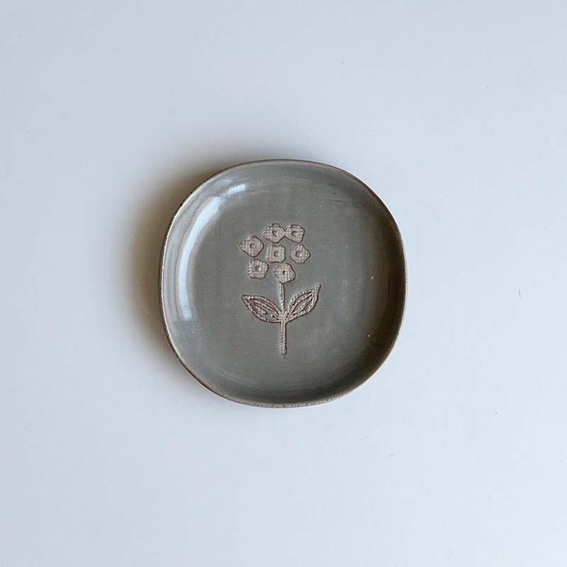 wanohana　小皿（灰）